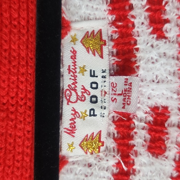 Poof! Size Large Holiday Cardigan - Picture 2 of 6